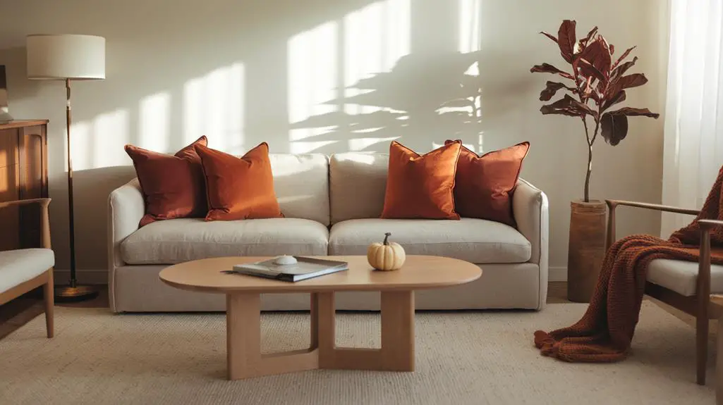 elegant accent with pillows