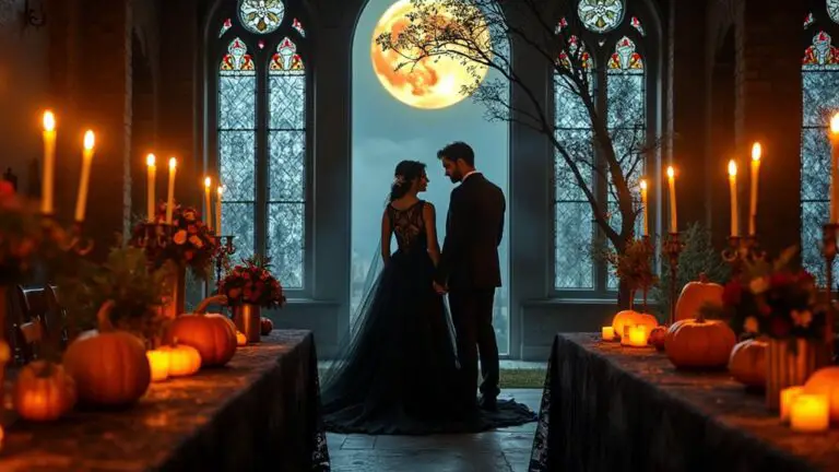 elegant spooky halloween weddings