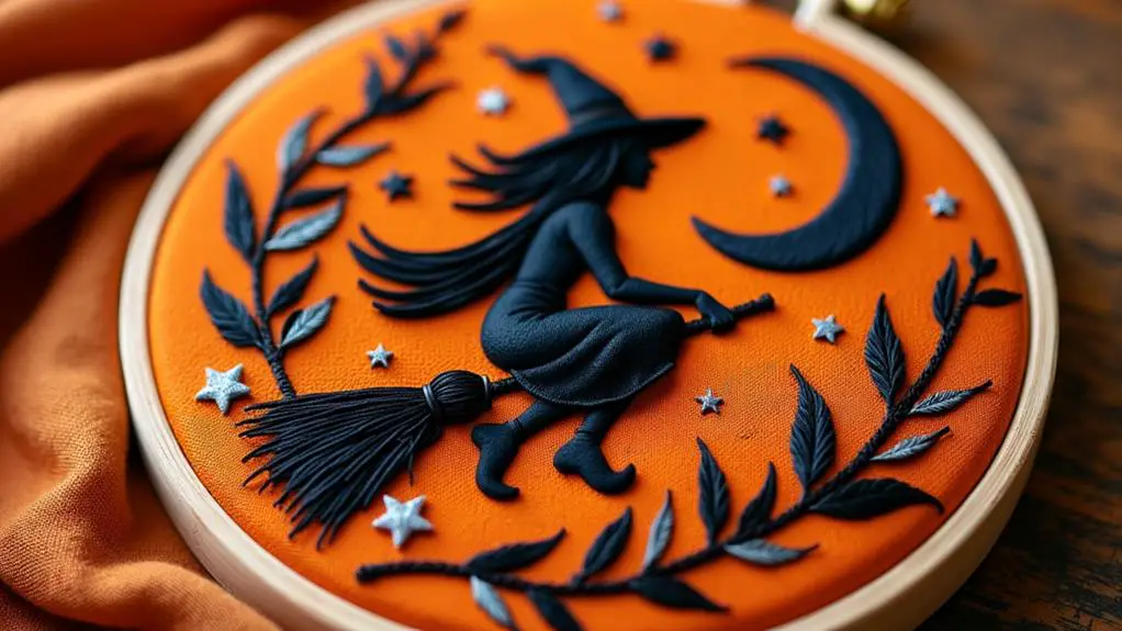 enchanting witch embroidery designs