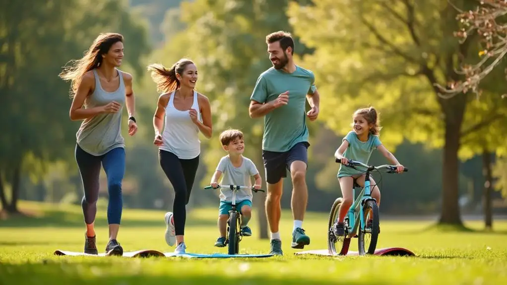 family fitness activities together