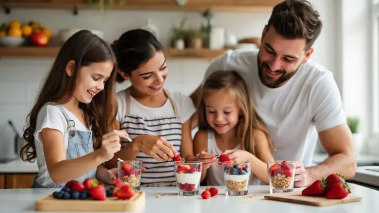 family healthy dessert exploration