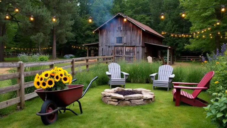 farmhouse oasis yard transformation