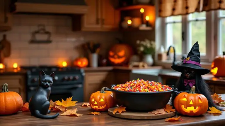 festive halloween kitchen decor