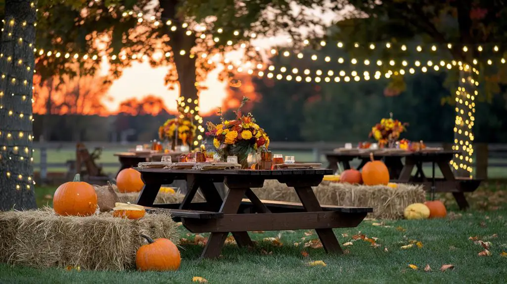 festive outdoor event preparation