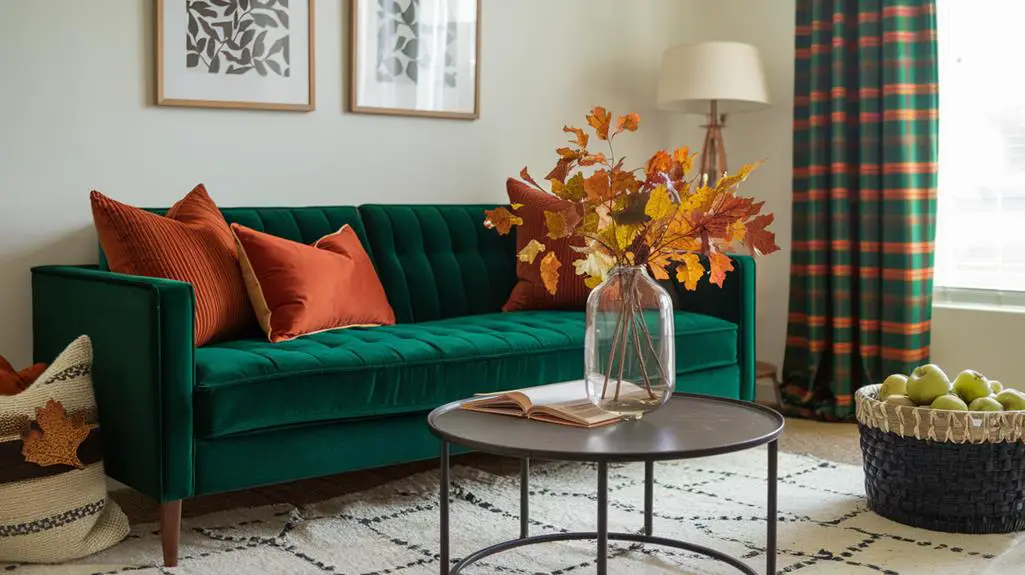 fresh green fall decor