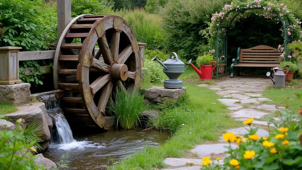 garden water features accents
