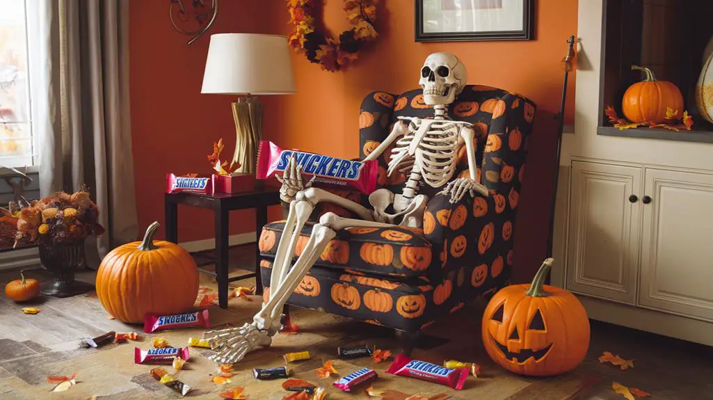 halloween themed snickers treats