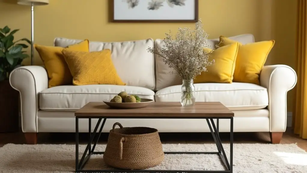 harmonizing yellow and neutrals