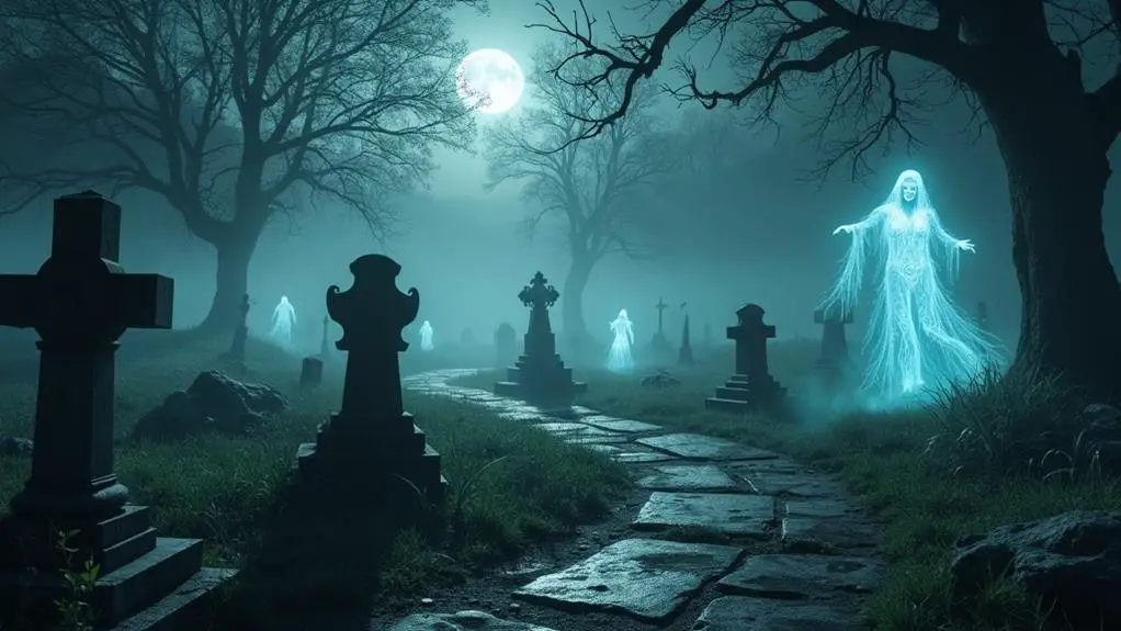haunting cemetery imagery unveiled