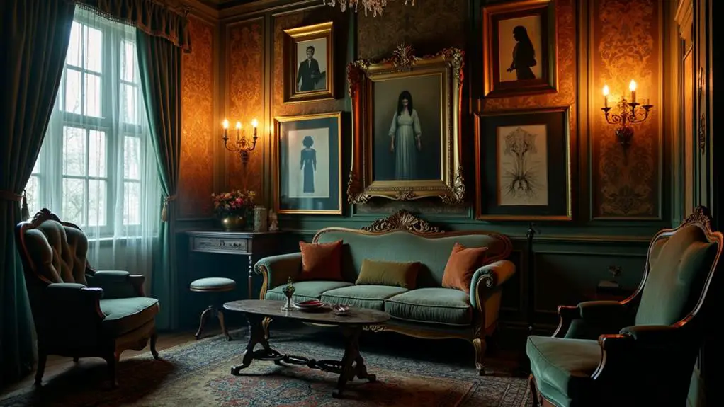 haunting retro artwork display