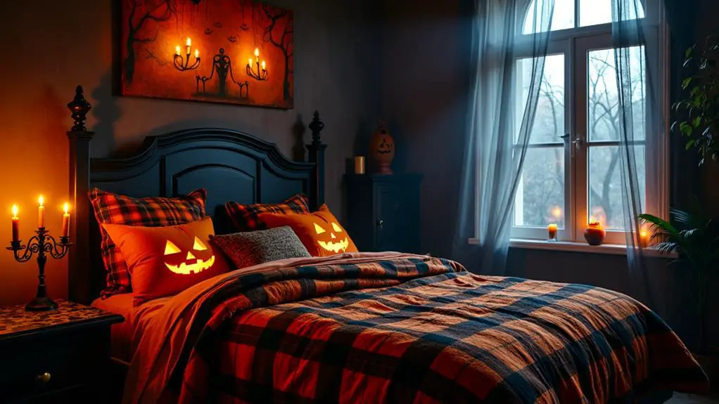 holiday themed bed linens