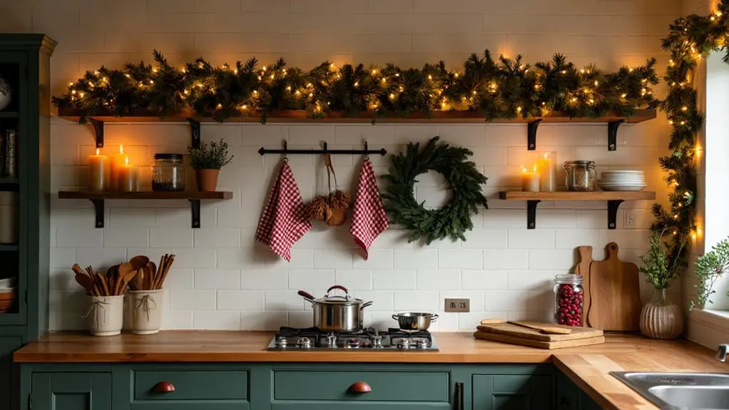 homemade holiday kitchen decor