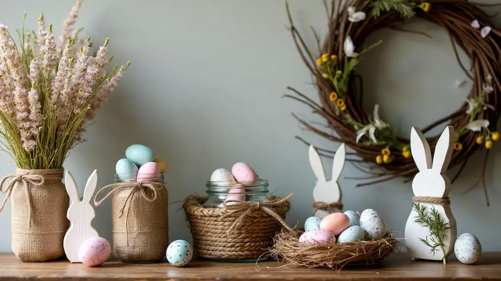 homemade rustic easter decorations