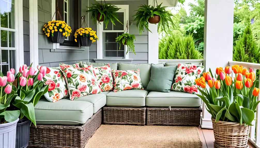 inviting outdoor living area