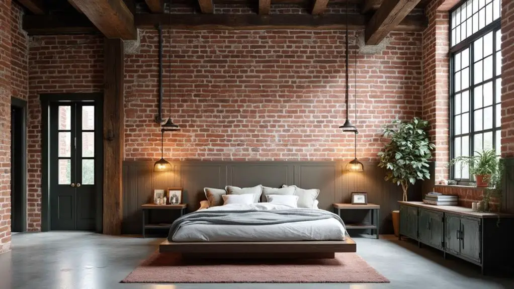 loft style industrial bedroom makeover