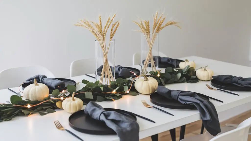 modern dining table decor