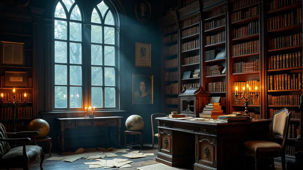 moody intellectual aesthetic spaces