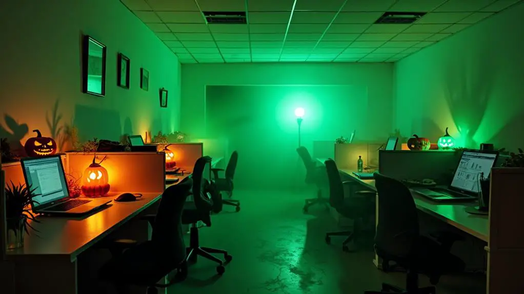 mysterious illuminated atmosphere