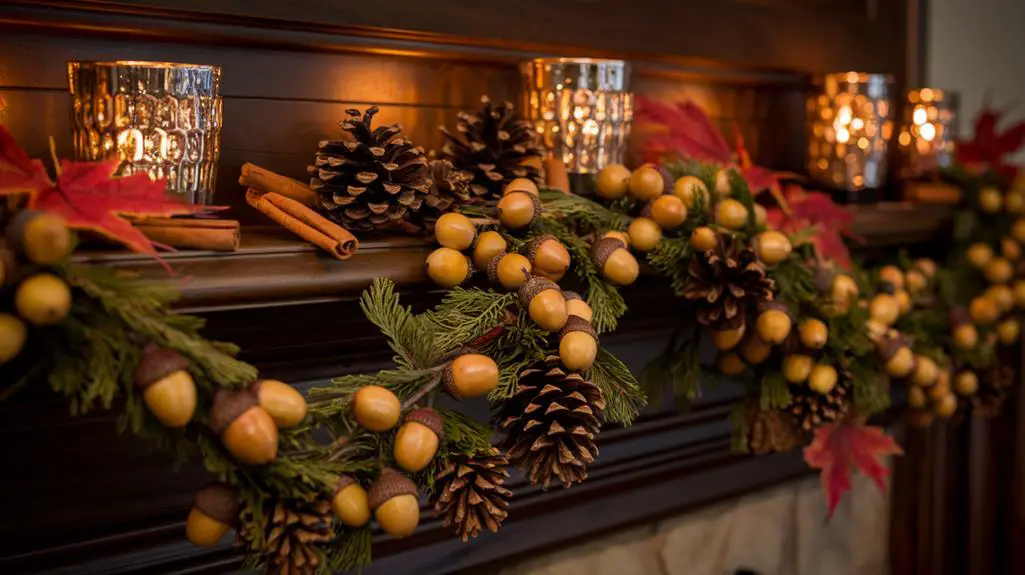 natural autumn decor garland