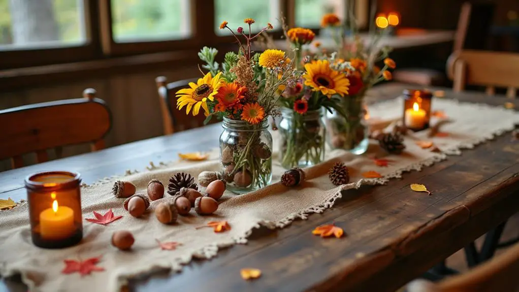 natural element centerpieces design