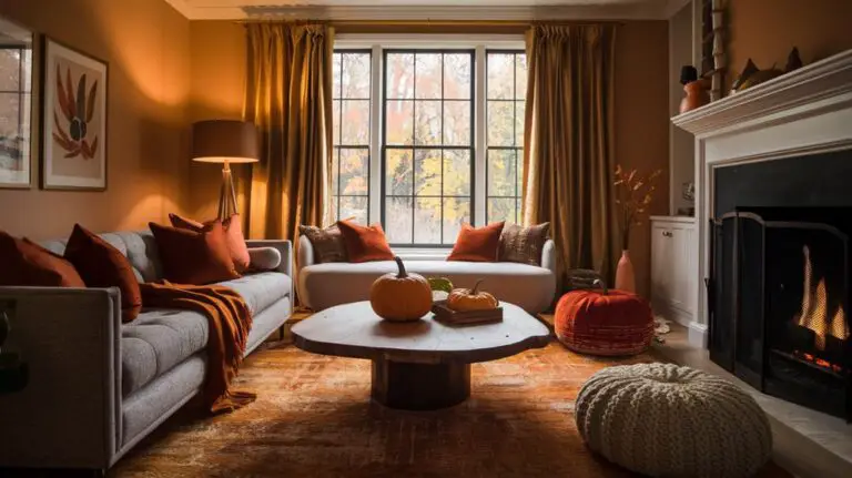 neutral furniture fall decor