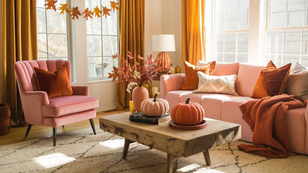 pink meets traditional colors