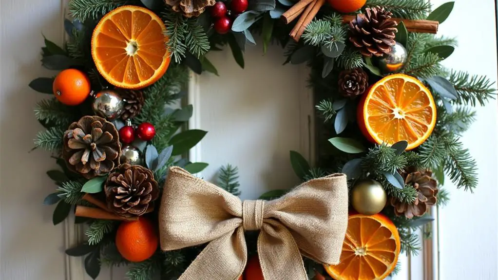 retro floral wreath creations