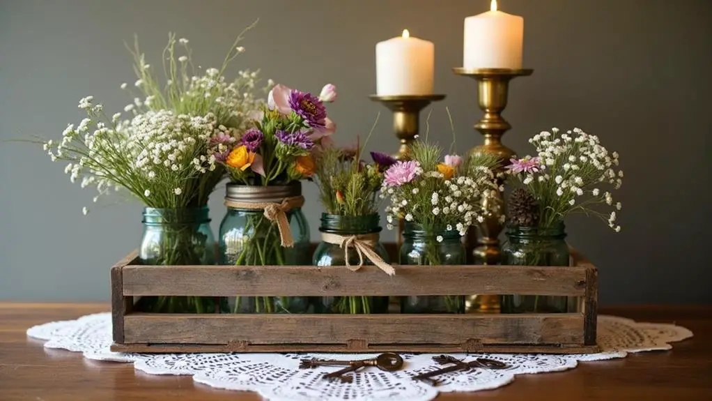retro themed table decorations