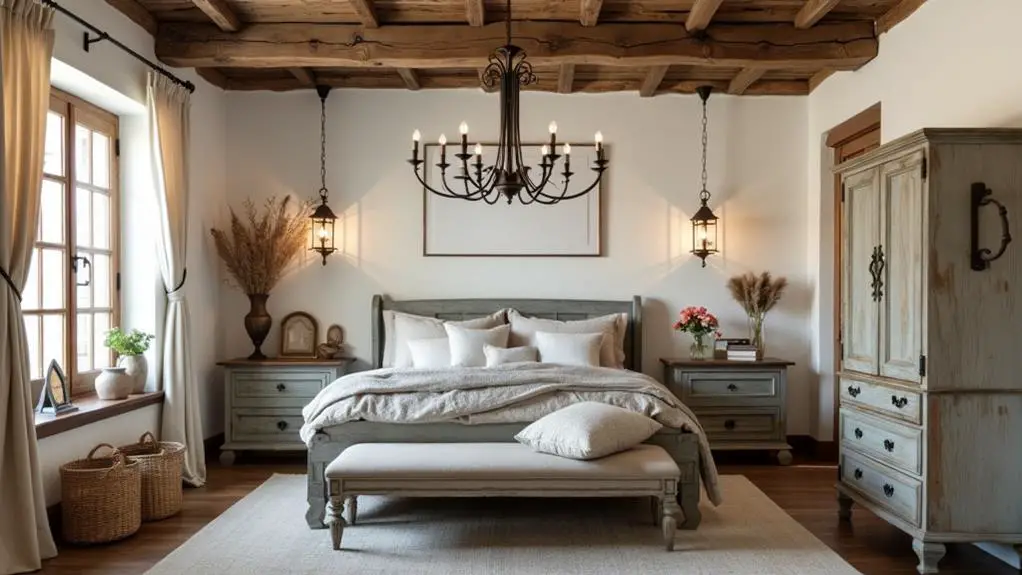 rustic chic bedroom transformation