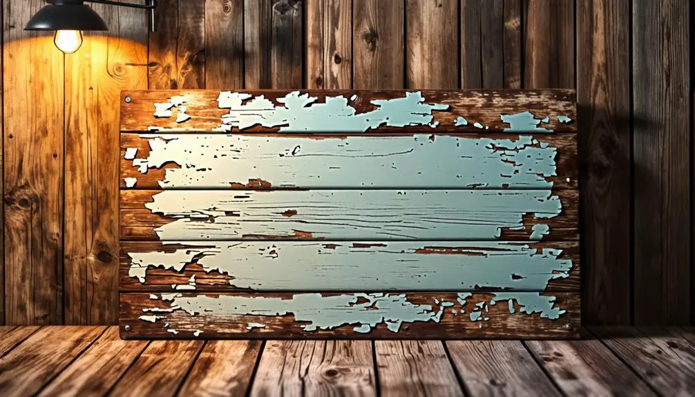 rustic distressing for aesthetics