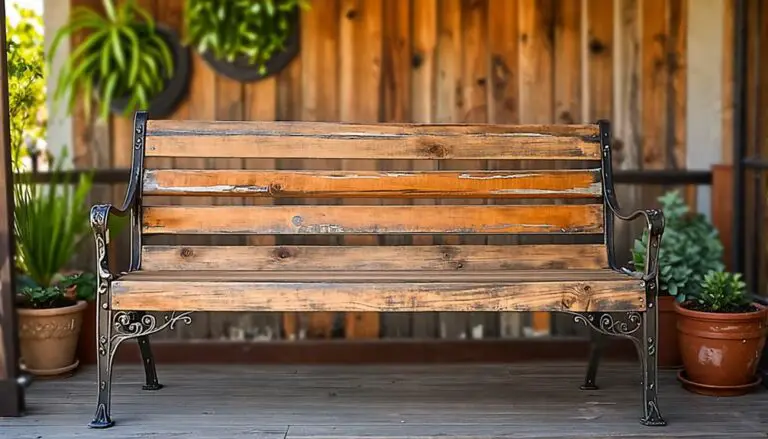 rustic diy farmhouse bench