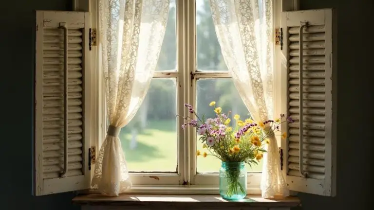 rustic farmhouse window decor