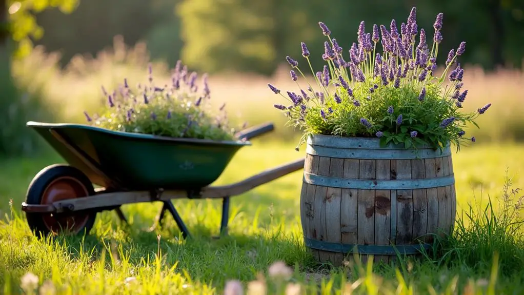 rustic garden planters collection