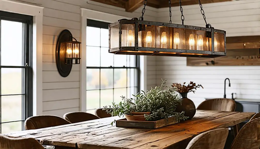 rustic industrial light fixtures
