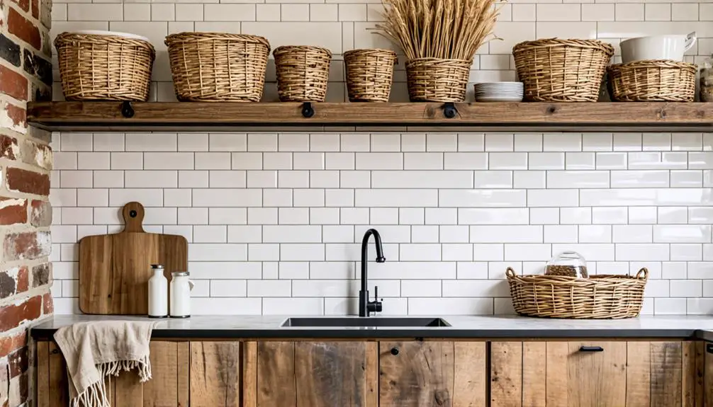 rustic modern material selection