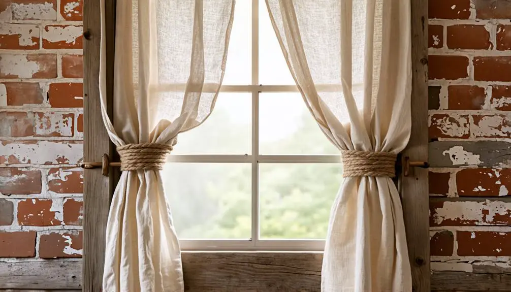 rustic natural fabric appeal