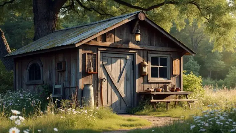 rustic outdoor storage shed