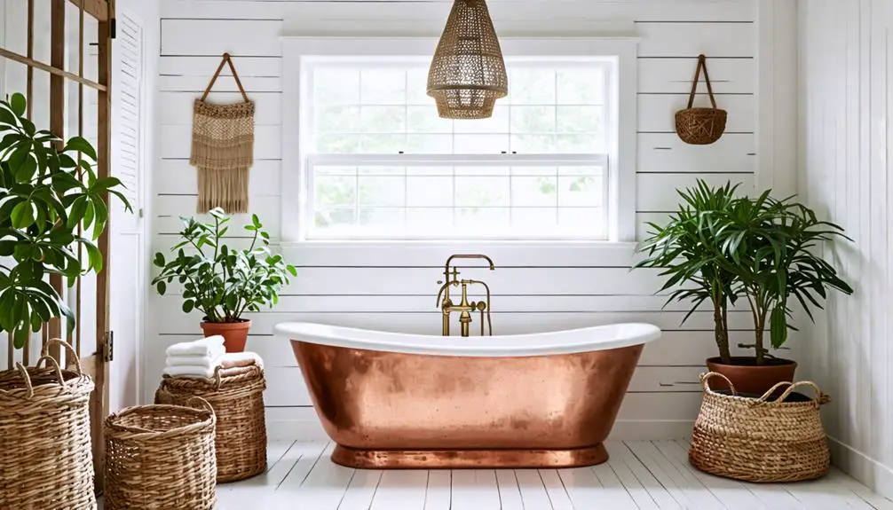 rustic spa bathroom decor