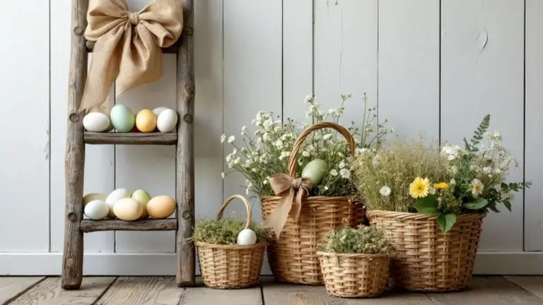 rustic springtime easter decor