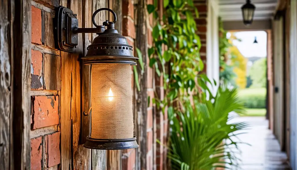 rustic wall light design