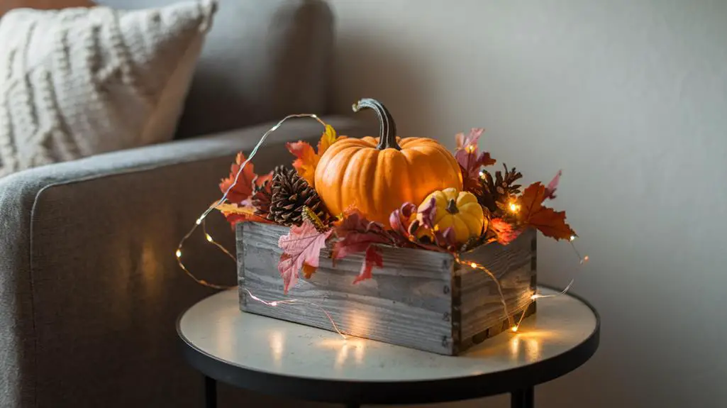 seasonal decorative table arrangements
