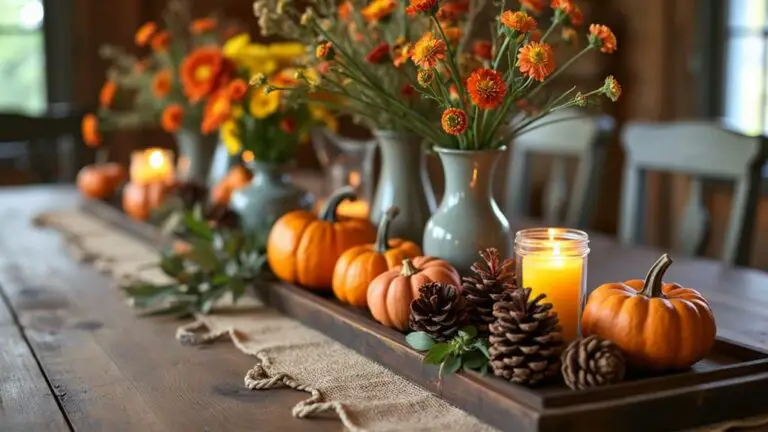 seasonal farmhouse table decor