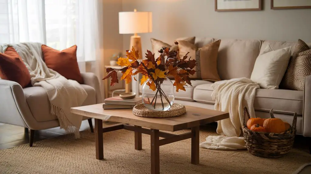 serene autumn home ambiance