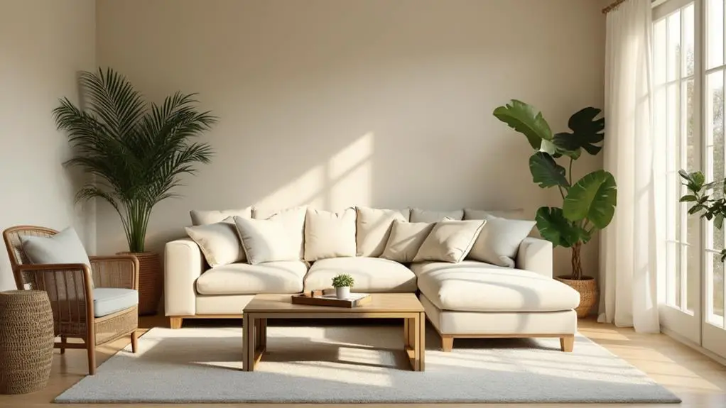 serene neutral space design