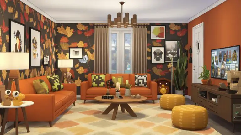 sims 4 fall decor