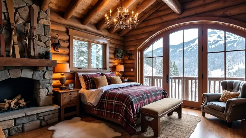 ski chalet bedroom designs