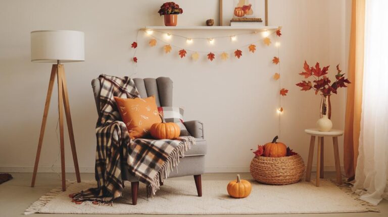 small space fall decor