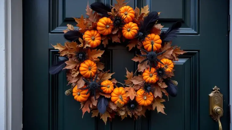 spooky front door decor