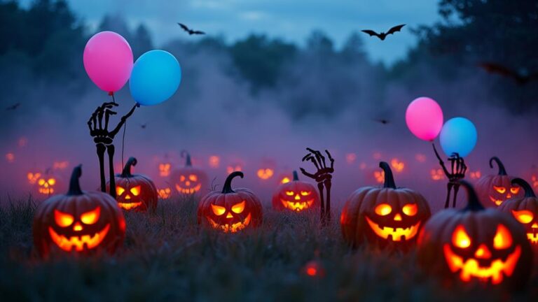 spooky halloween gender reveal