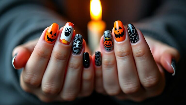 spooky halloween nail art